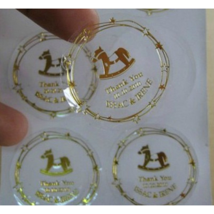 Custom Metallic Gold Labels