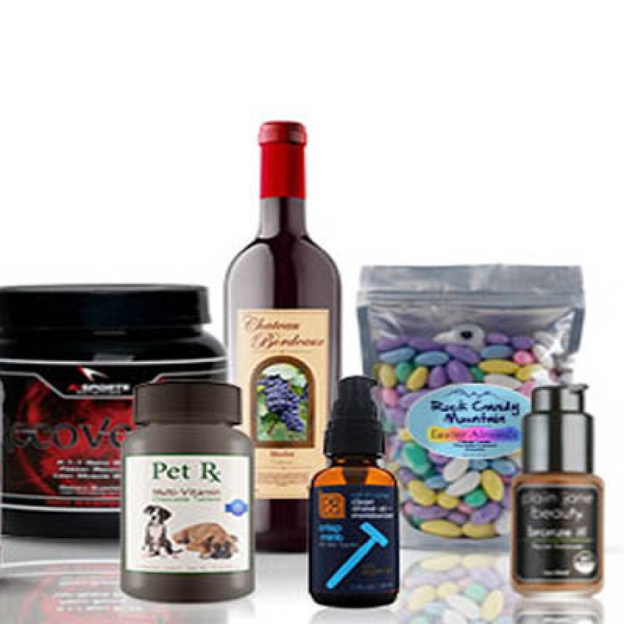 Die Cut Nutraceutical Product Labels 
