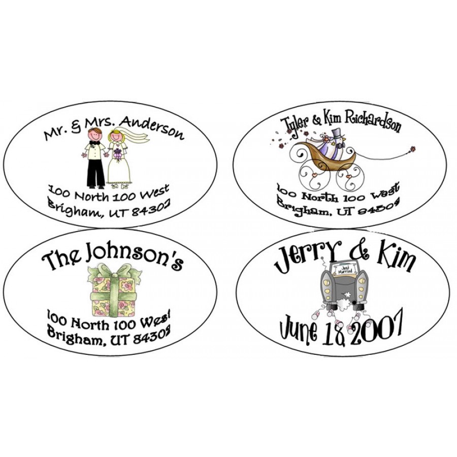 Oval Address Labels