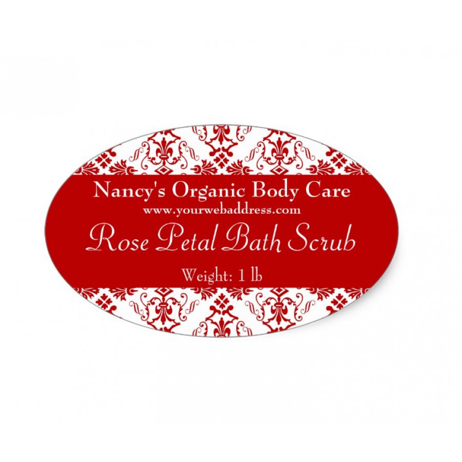Oval Bath & Beauty Labels