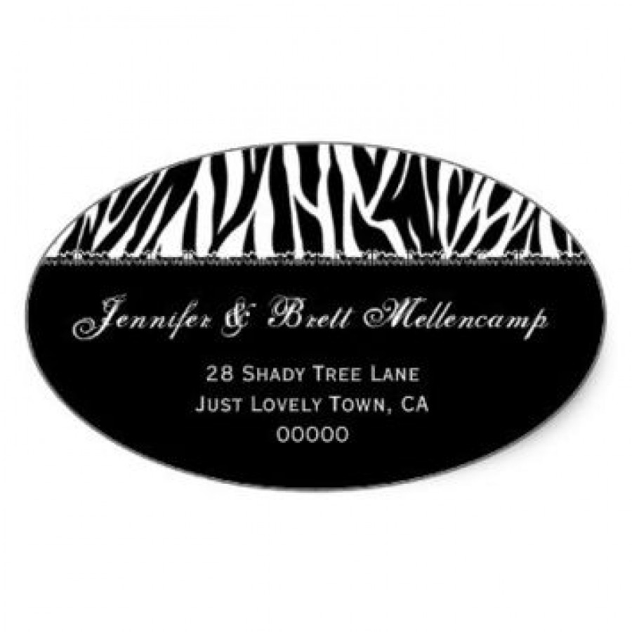 Oval Return Address Labels