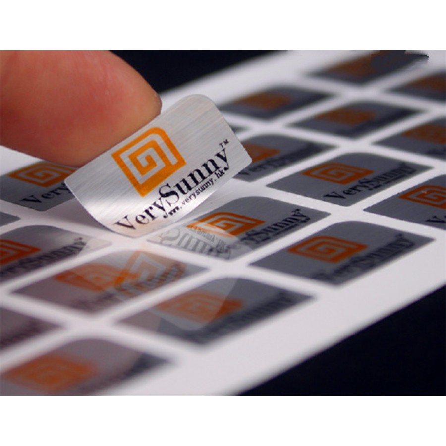 Rectangle Foiled Labels | Rectangle Clear Foiled Labels
