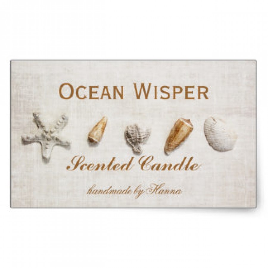 Rectangular Candle Labels