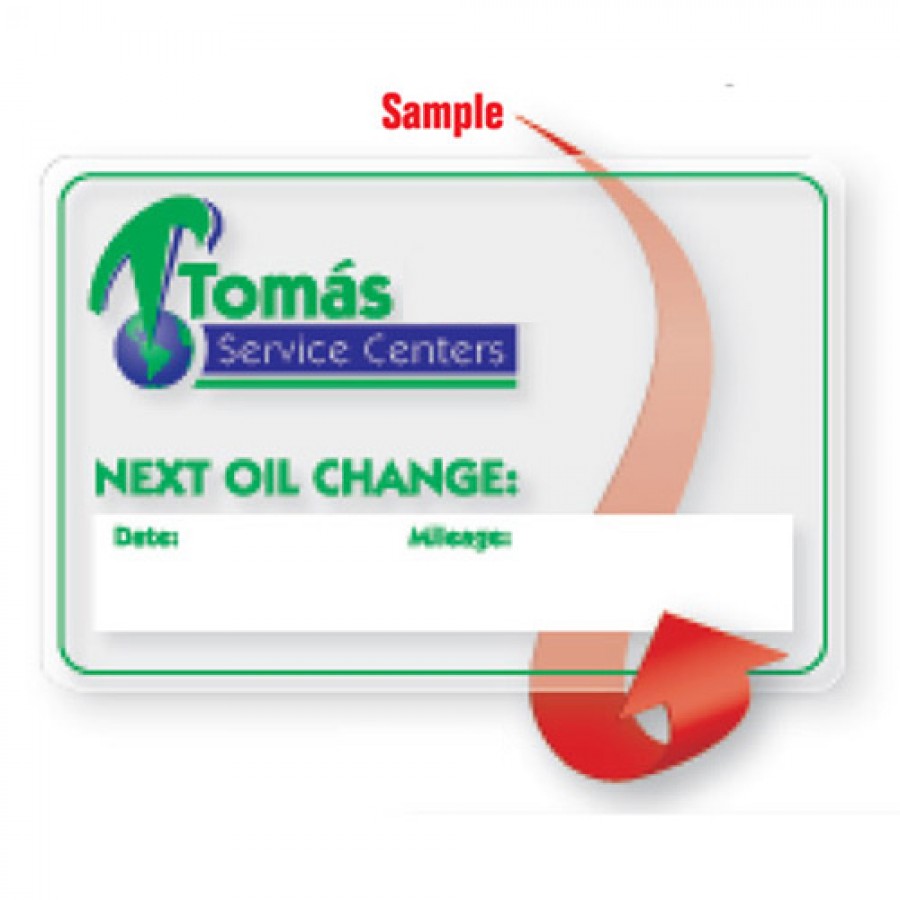 Customized Rectangle Static Cling Window Labels Printing