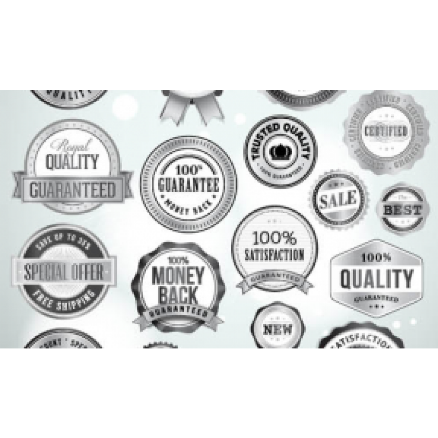 Custom Silver Labels